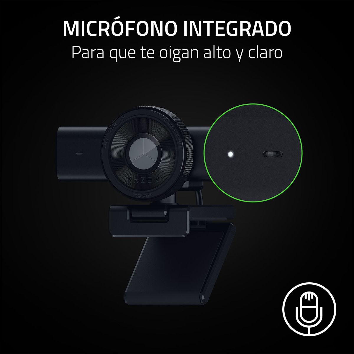 Webcam Razer Kiyo V2 X, Full HD con micrófono integrado Negro-12