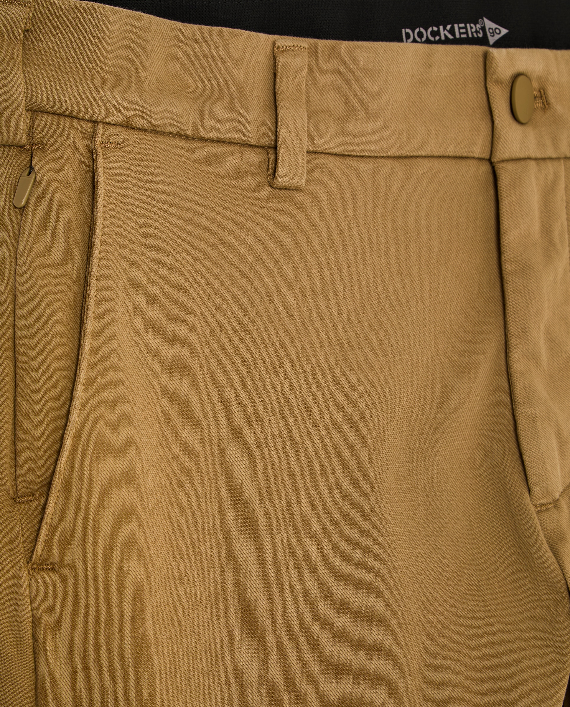 Calças Chino Casual Skinny Fit Bege-6