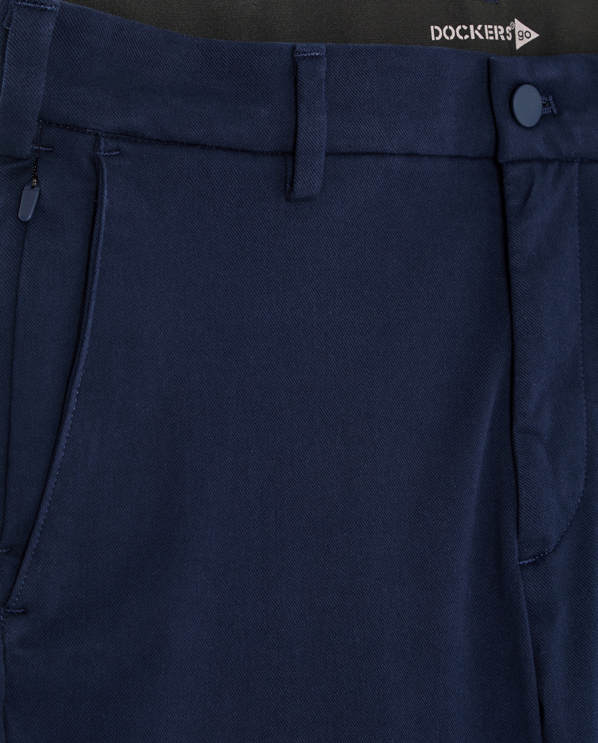 Calças Chino Casual Skinny Fit Azul-marinho-5