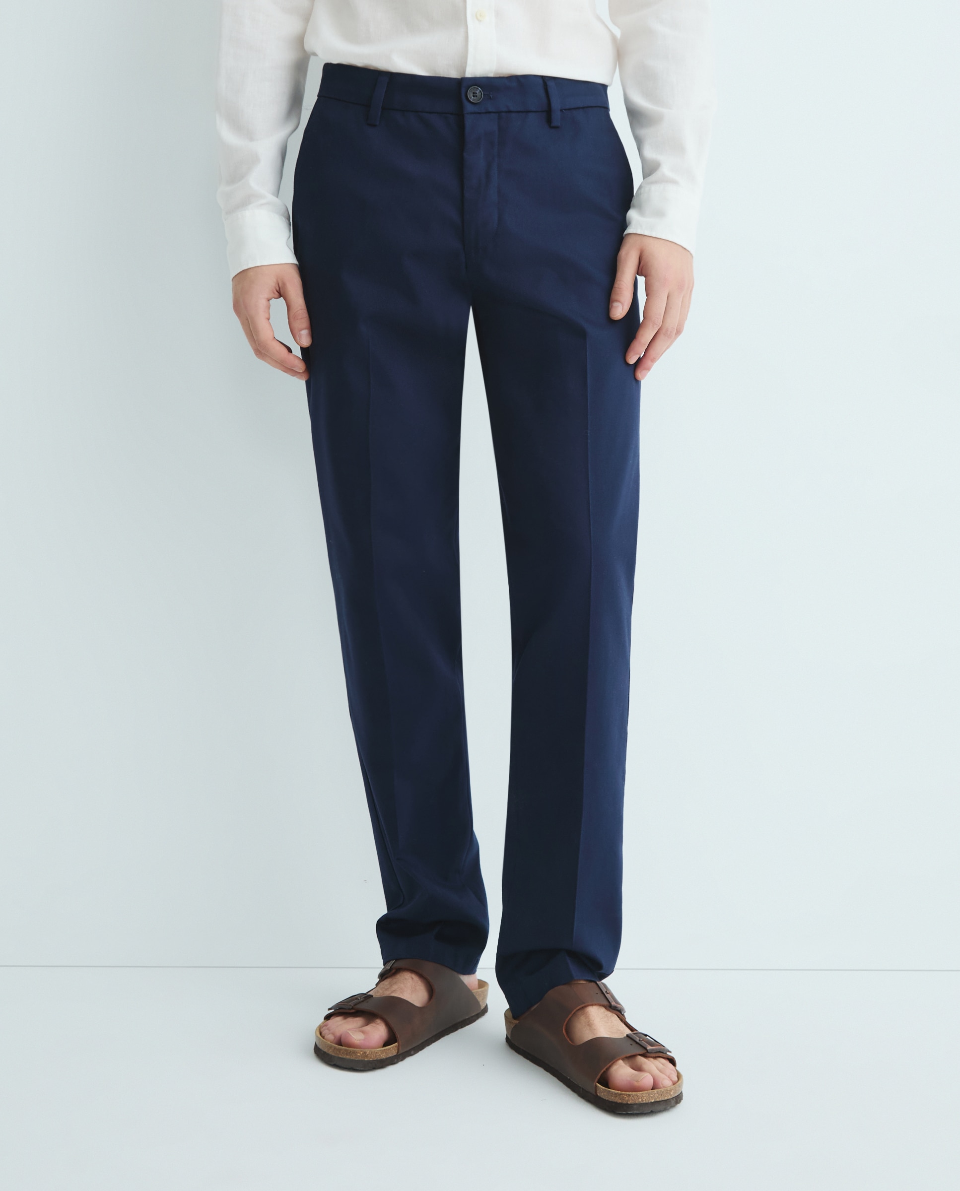 Calças Slim Fit Azul-marinho-2