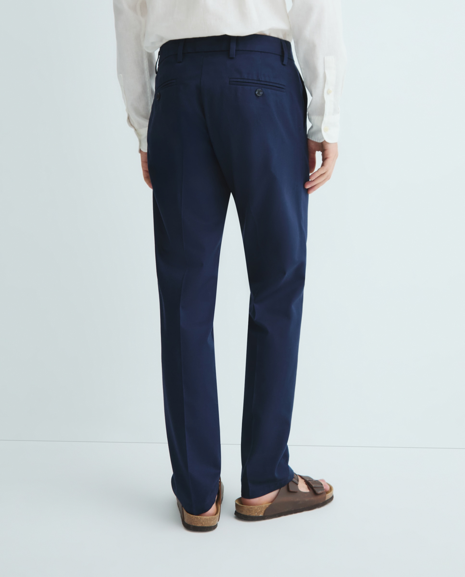 Calças Slim Fit Azul-marinho-3