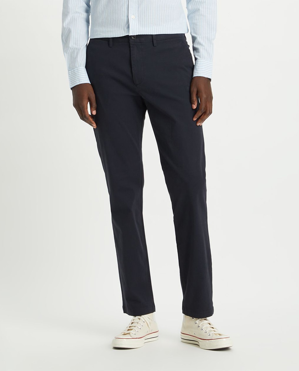 Calças chino de homem Smart 360 Flex slim azul-marinho Azul-marinho-2