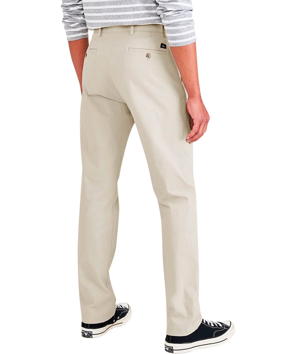 Calças Chino 360 Slim Fit, Estilo Formal Cru-3