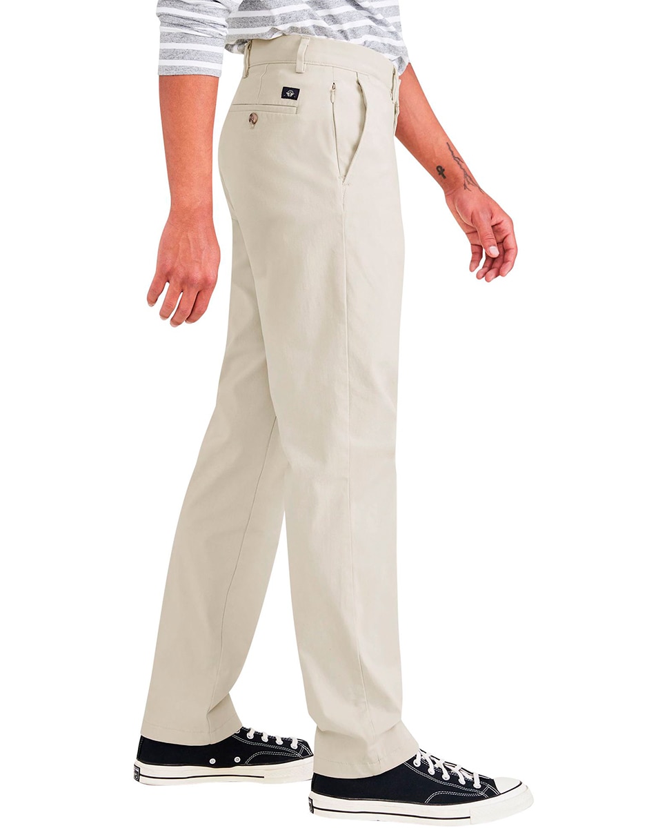 Calças Chino 360 Slim Fit, Estilo Formal Cru-4