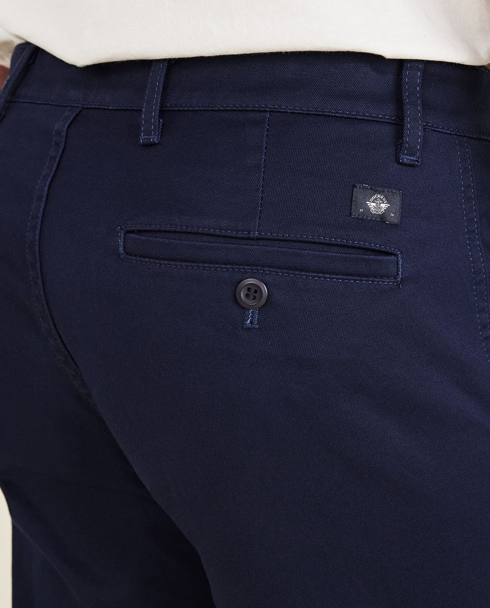 Calças Chino Slim Azul-marinho-5
