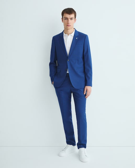 Imagem 0 de Calças de Fato com Micro Desenho