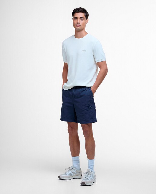 Pantalón corto de hombre tipo cargo liso