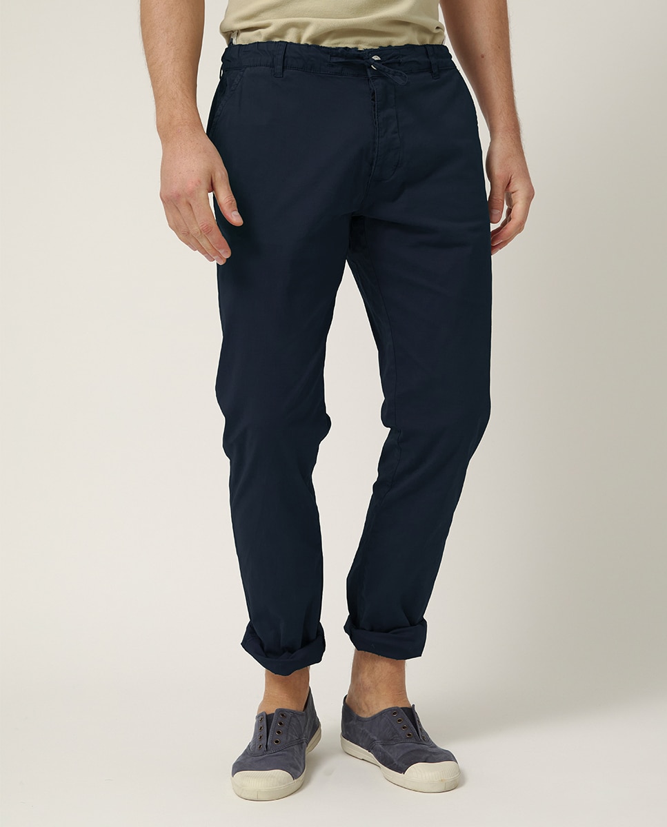 Joggers com Cordão Azul-marinho-2