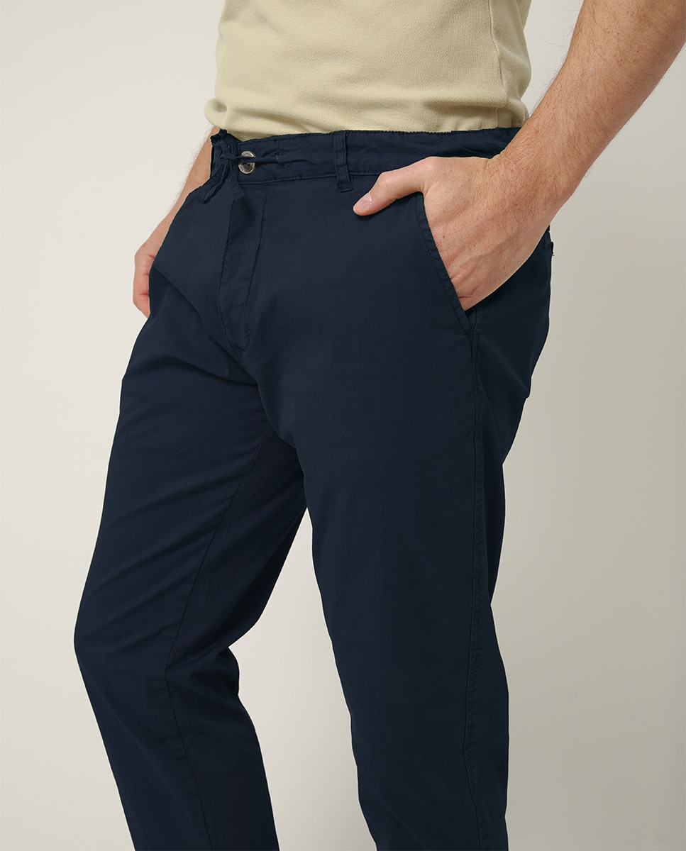 Joggers com Cordão Azul-marinho-4