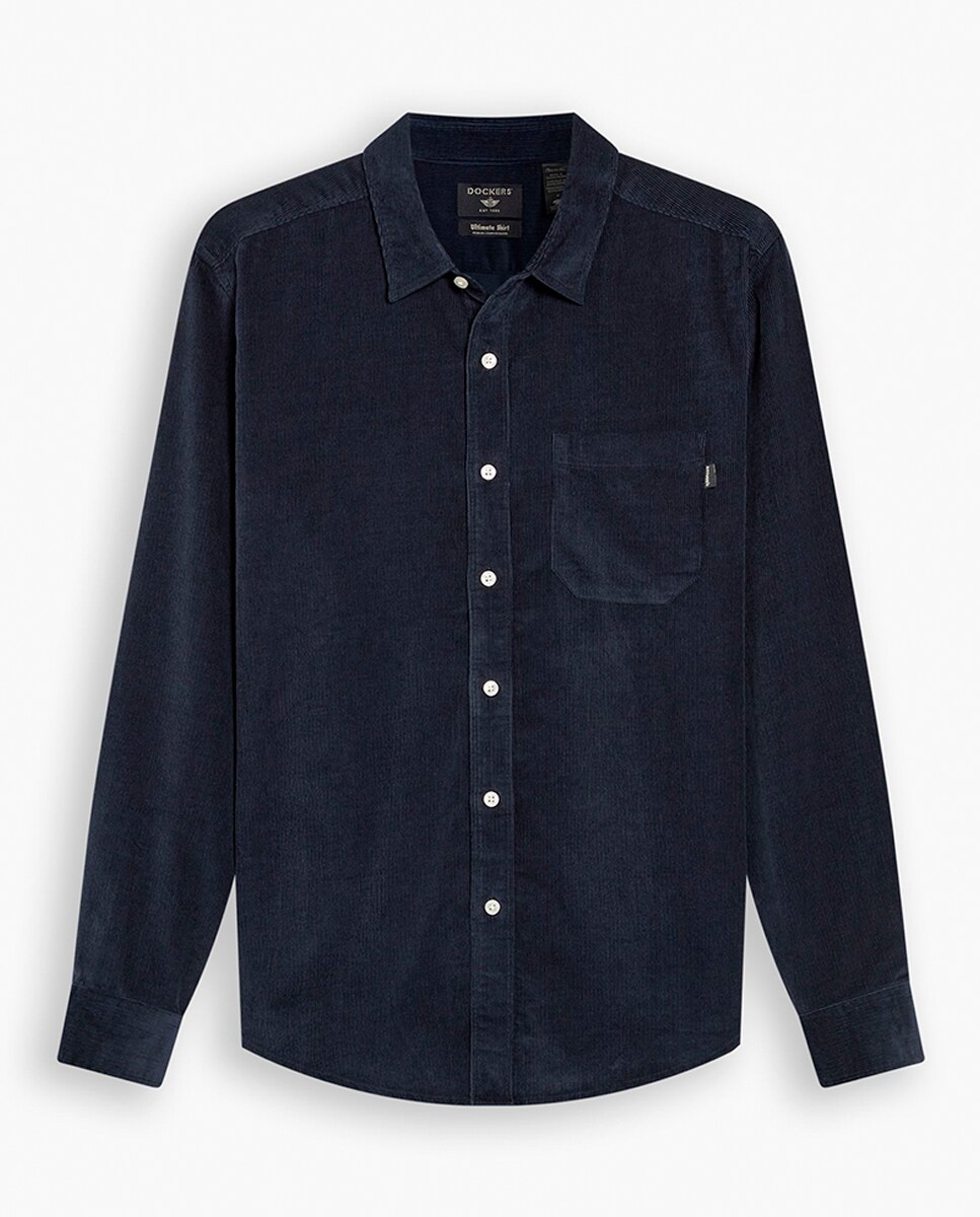 Camisa com Bolso Azul-marinho-3