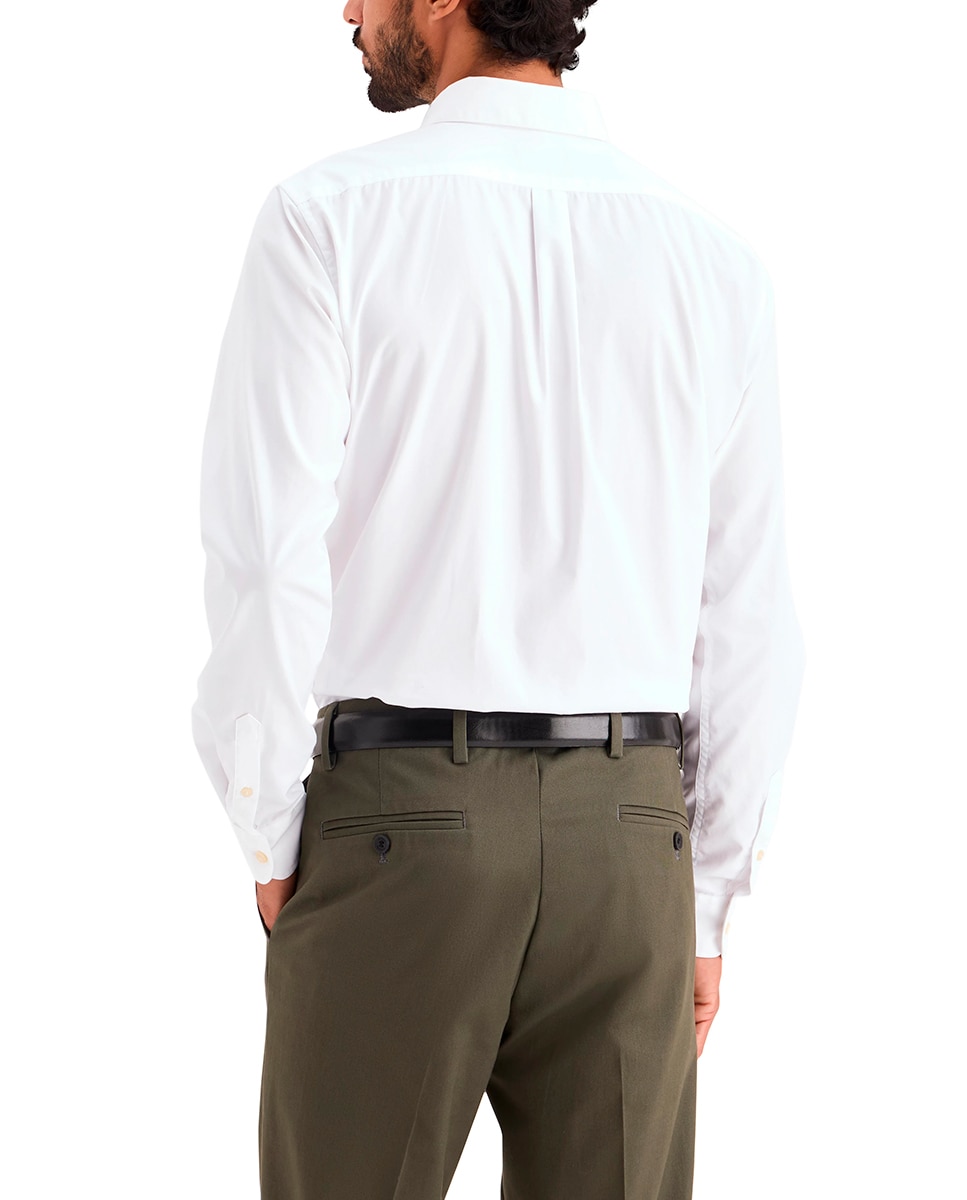 Camisa Antimanchas sem Engomar Branco-2