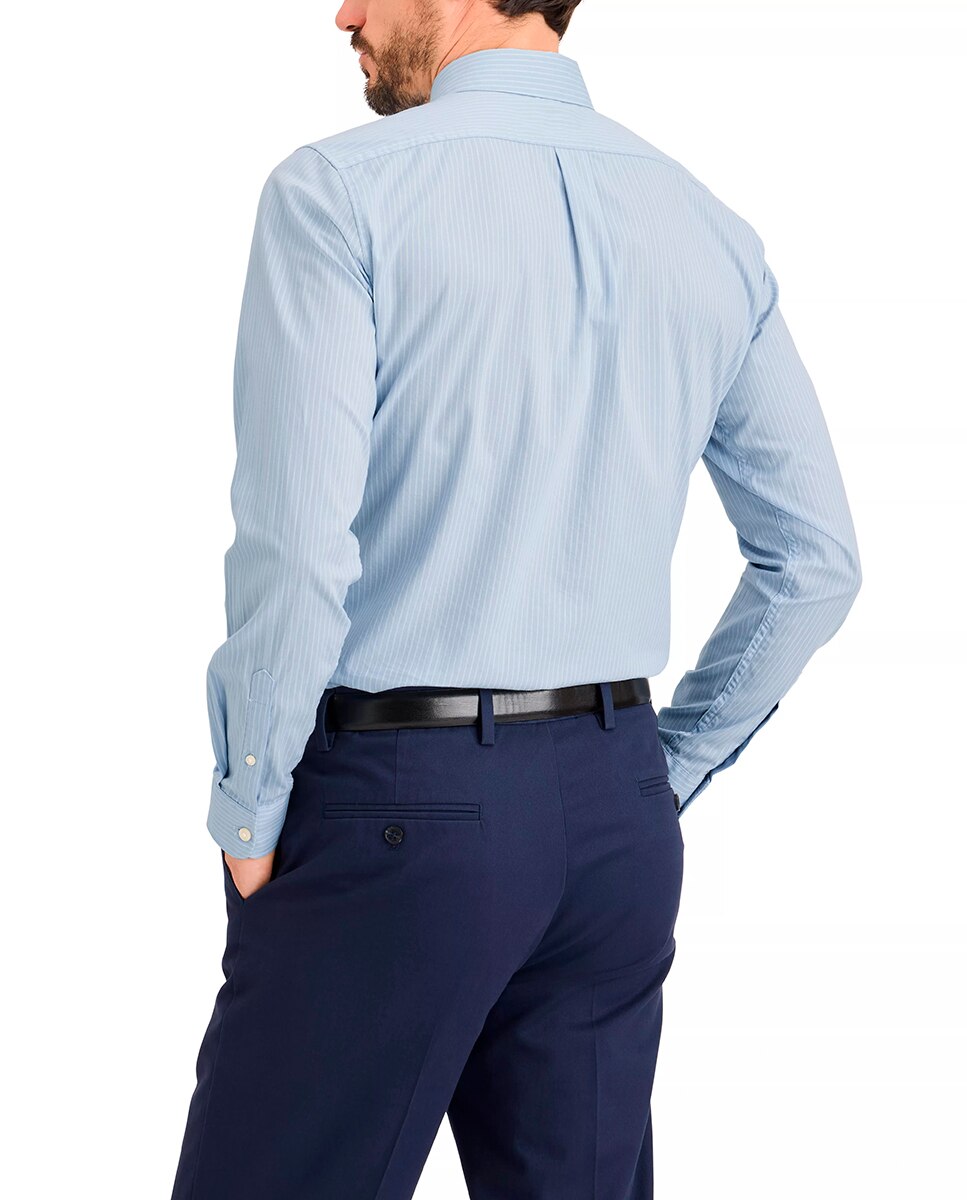 Camisa Antimanchas sem Engomar Azul-claro-2