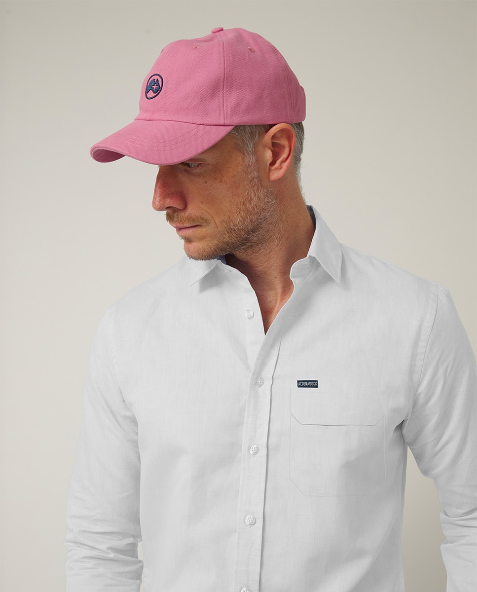 Camisa de Manga Comprida com Logótipo Bordado Branco-3