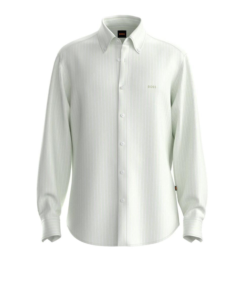 Camisa manga larga de hombre - Boss - Verde Verde-1