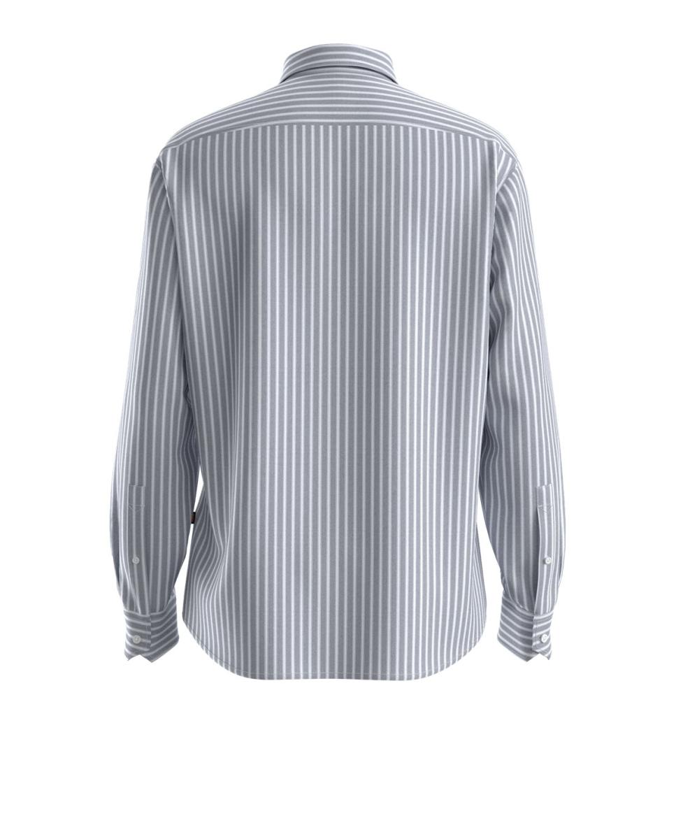 Camisa de Manga Comprida Azul-2