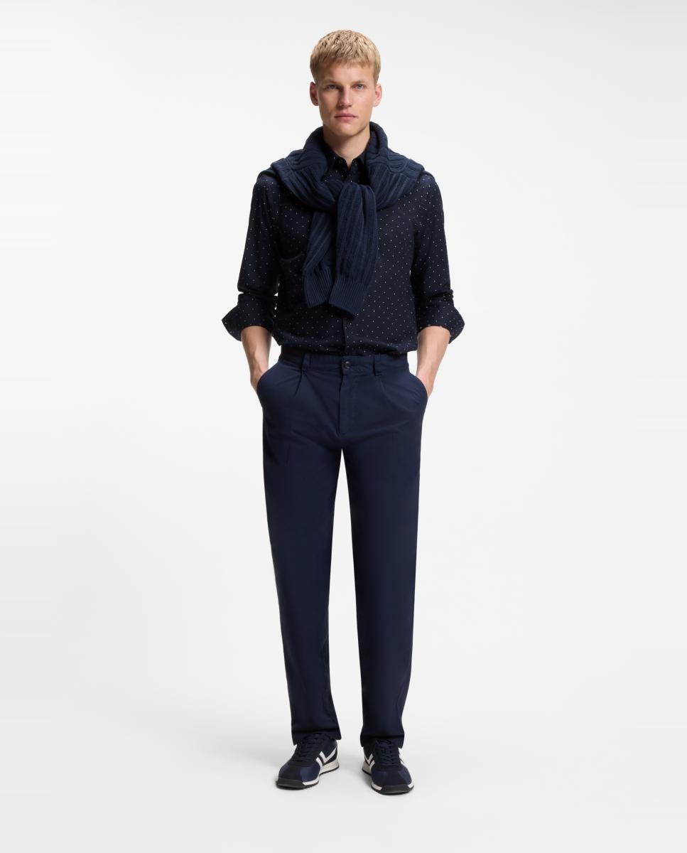 Camisa manga larga de hombre - Boss - Azul Azul-1