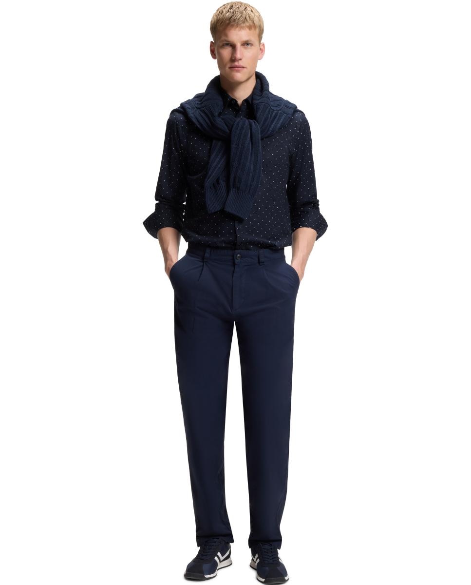 Camisa manga larga de hombre - Boss - Azul Azul-3