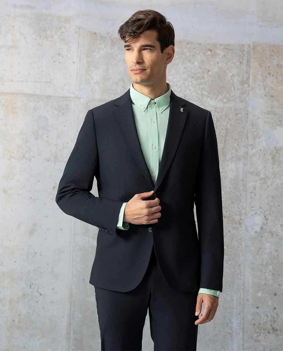 Blazer de homem Azul-marinho-7