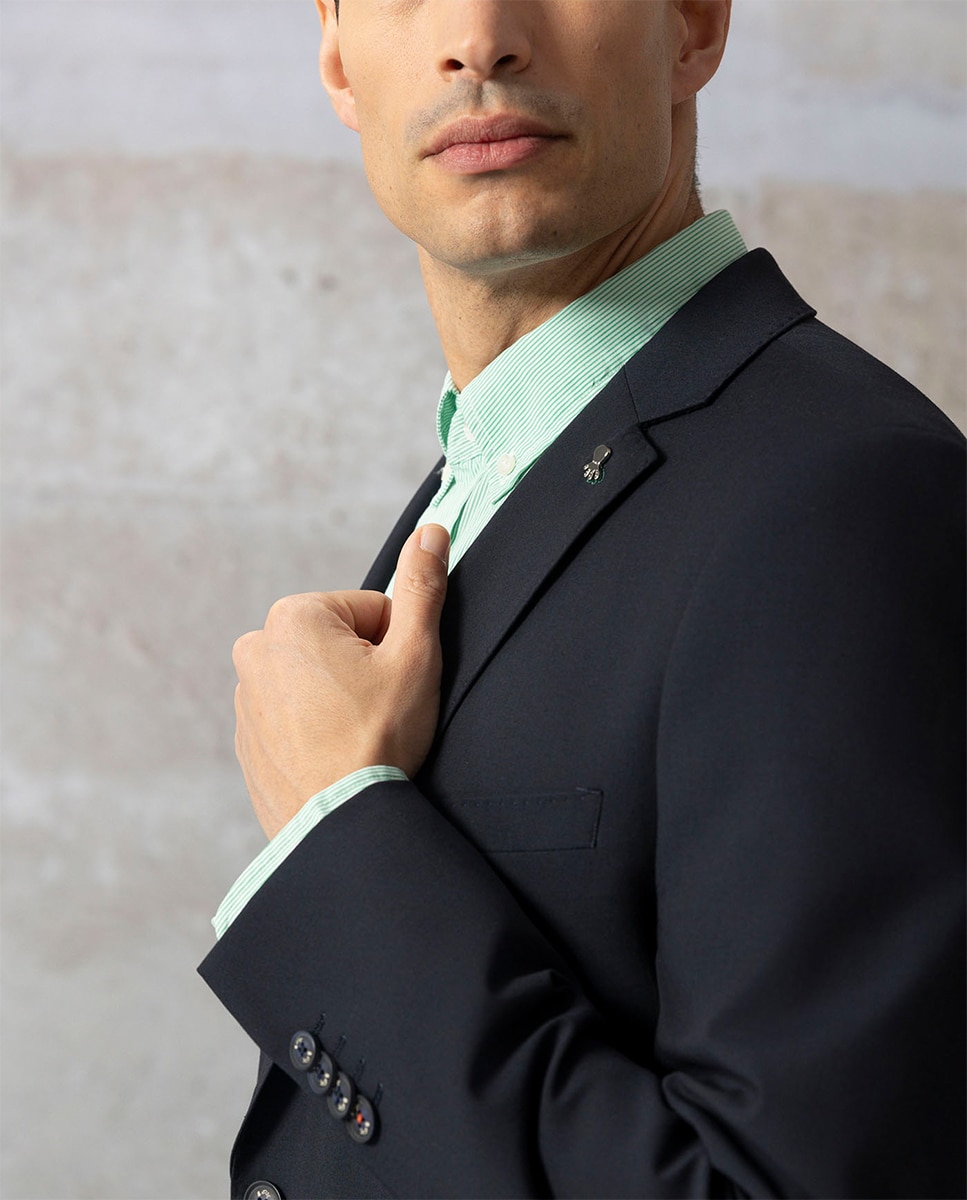 Blazer de homem Azul-marinho-10