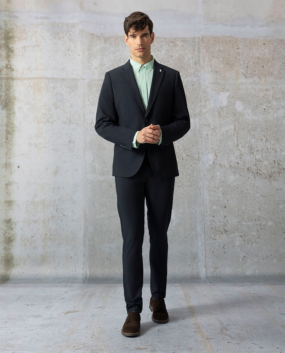 Blazer de homem Azul-marinho-11