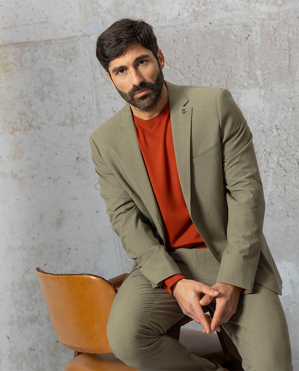 Blazer de homem Verde-1