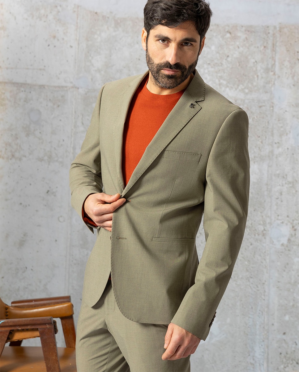 Blazer de homem Verde-3