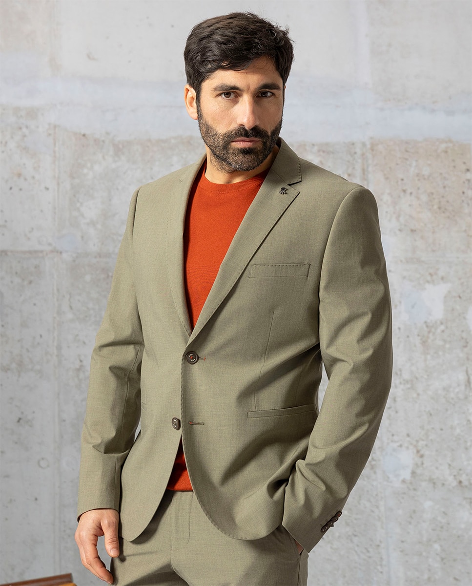 Blazer de homem Verde-4