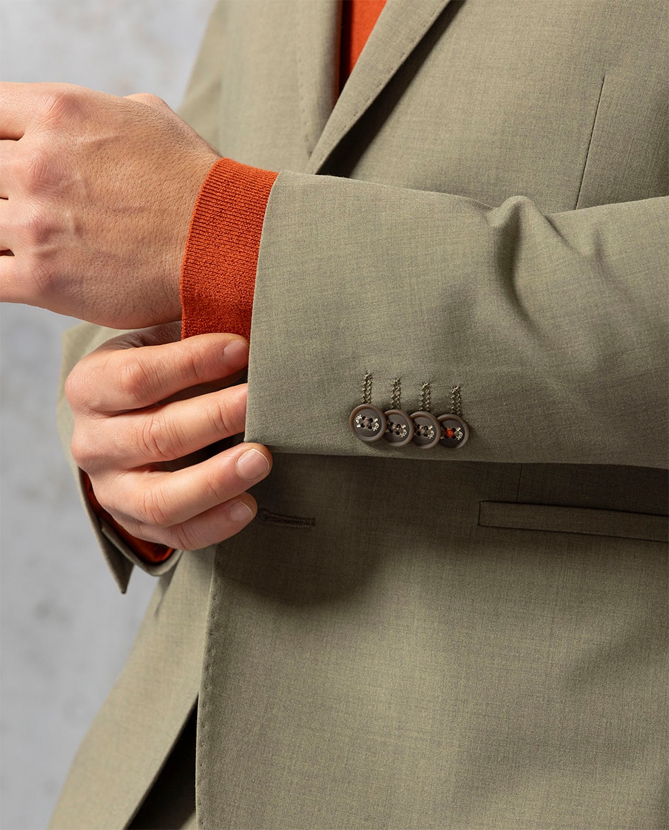 Blazer de homem Verde-8