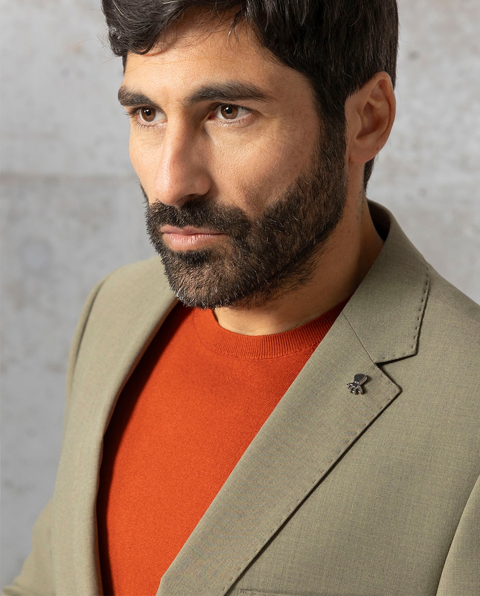 Blazer de homem Verde-9