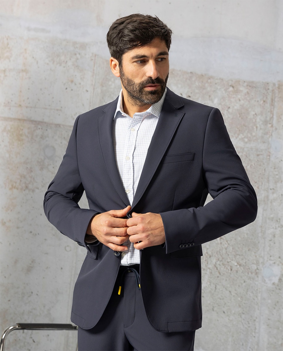 Blazer de homem Azul-marinho-3