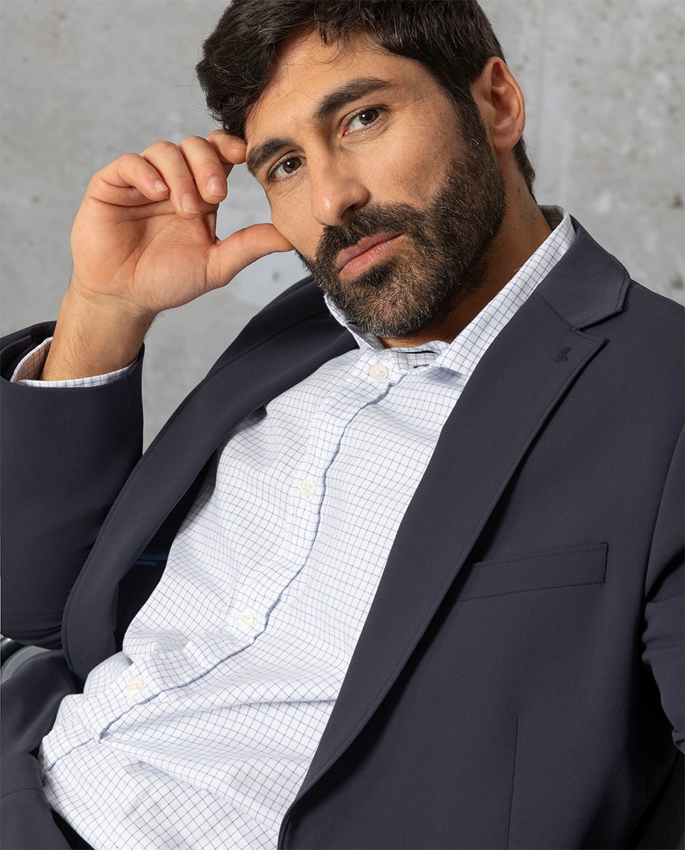 Blazer de homem Azul-marinho-4