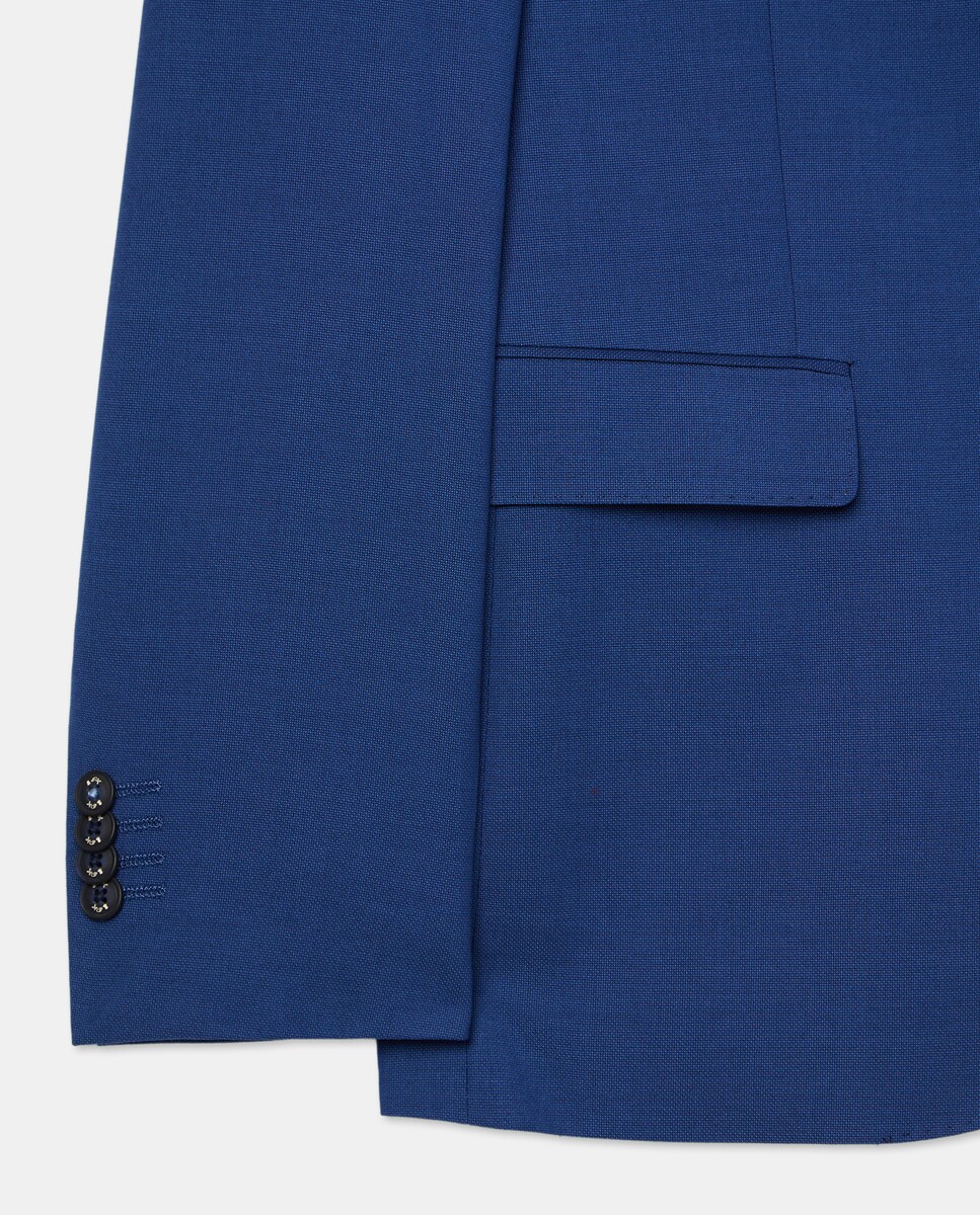 Blazer com Micro Desenho Azul-marinho-5