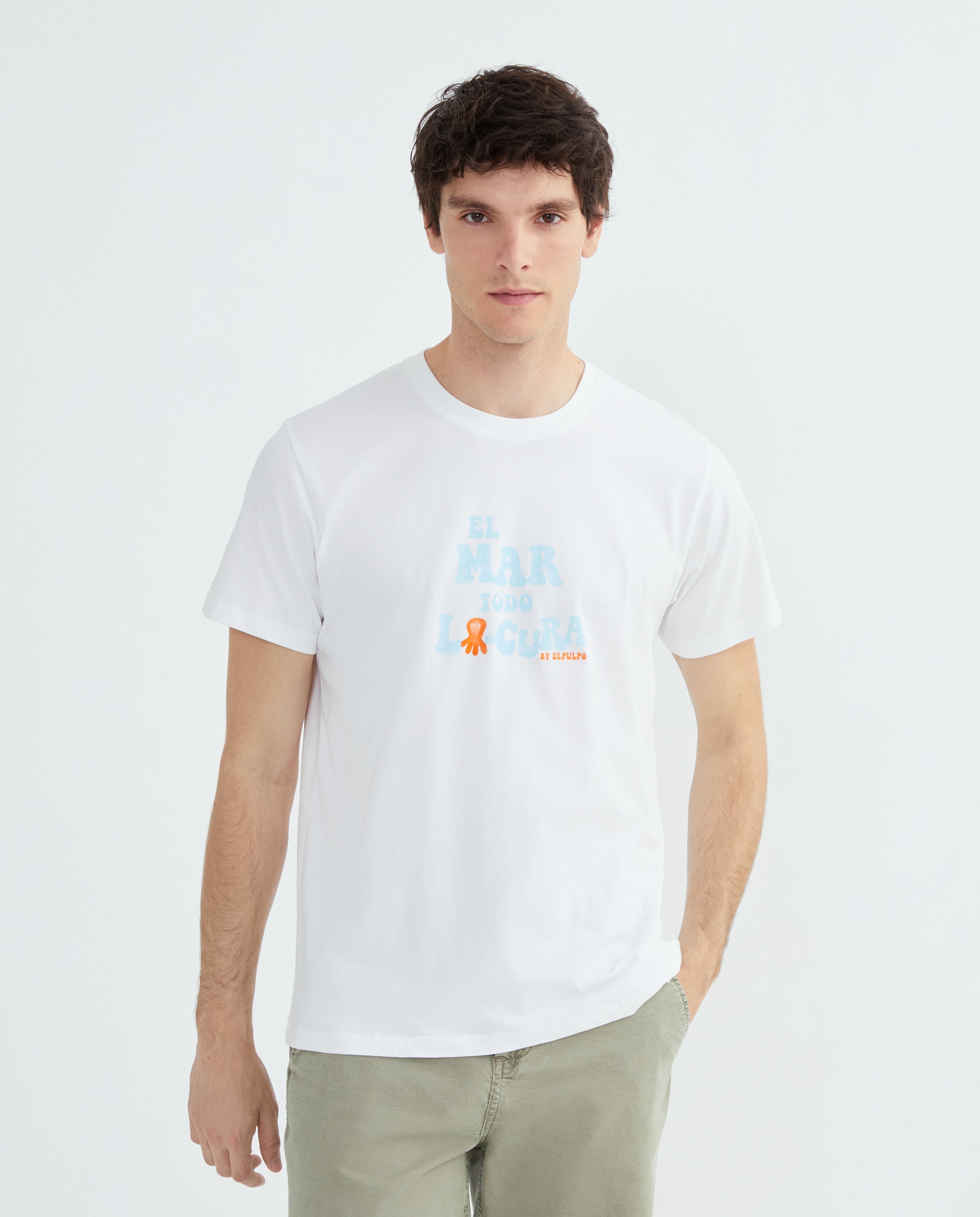 Imagem 0 de T-shirt com Manga Curta e Gola Redonda