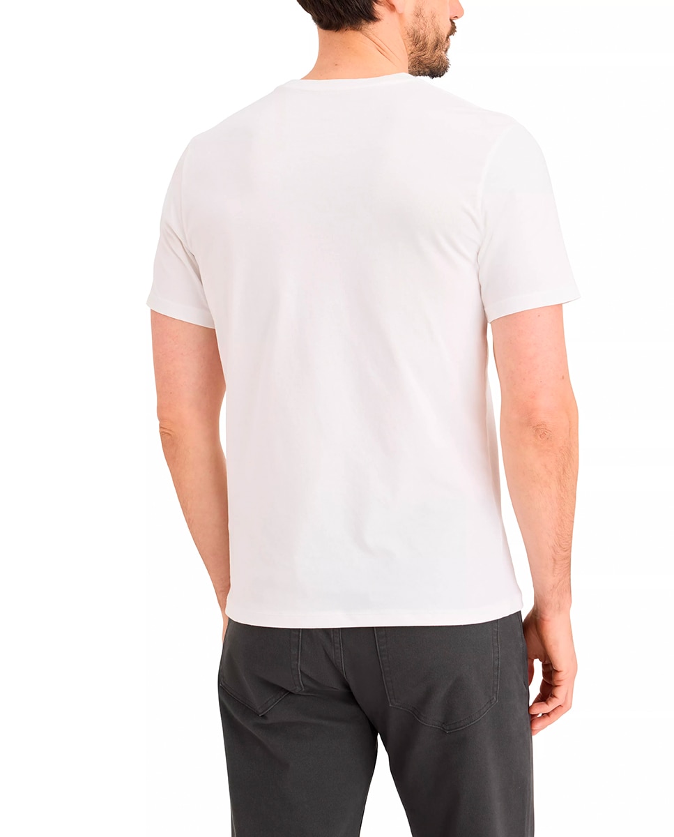 T-shirt de Manga Curta com Logótipo Branco-2