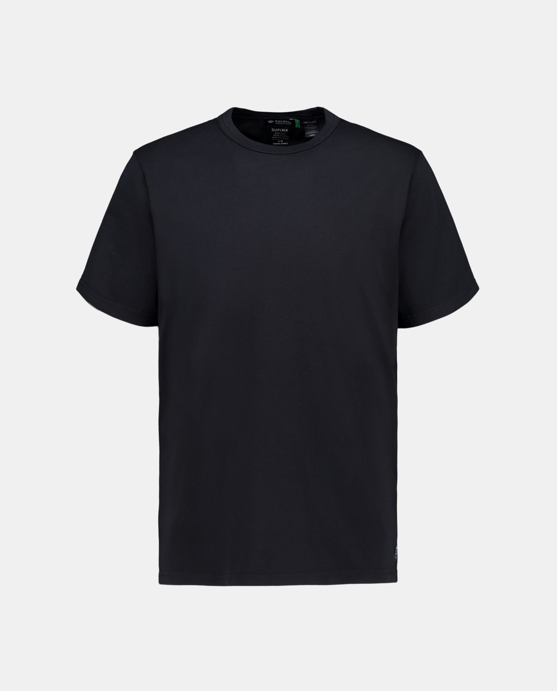 T-shirt Slim Fit de Manga Curta Preto-4