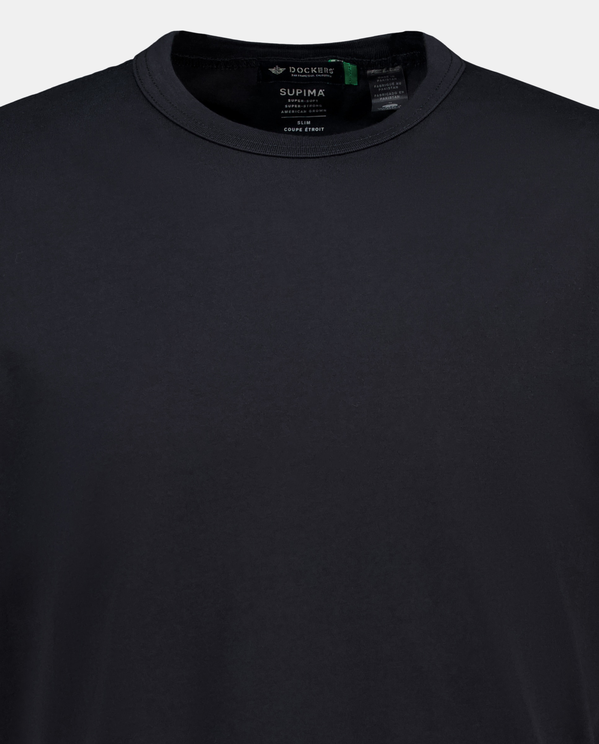 T-shirt Slim Fit de Manga Curta Preto-5