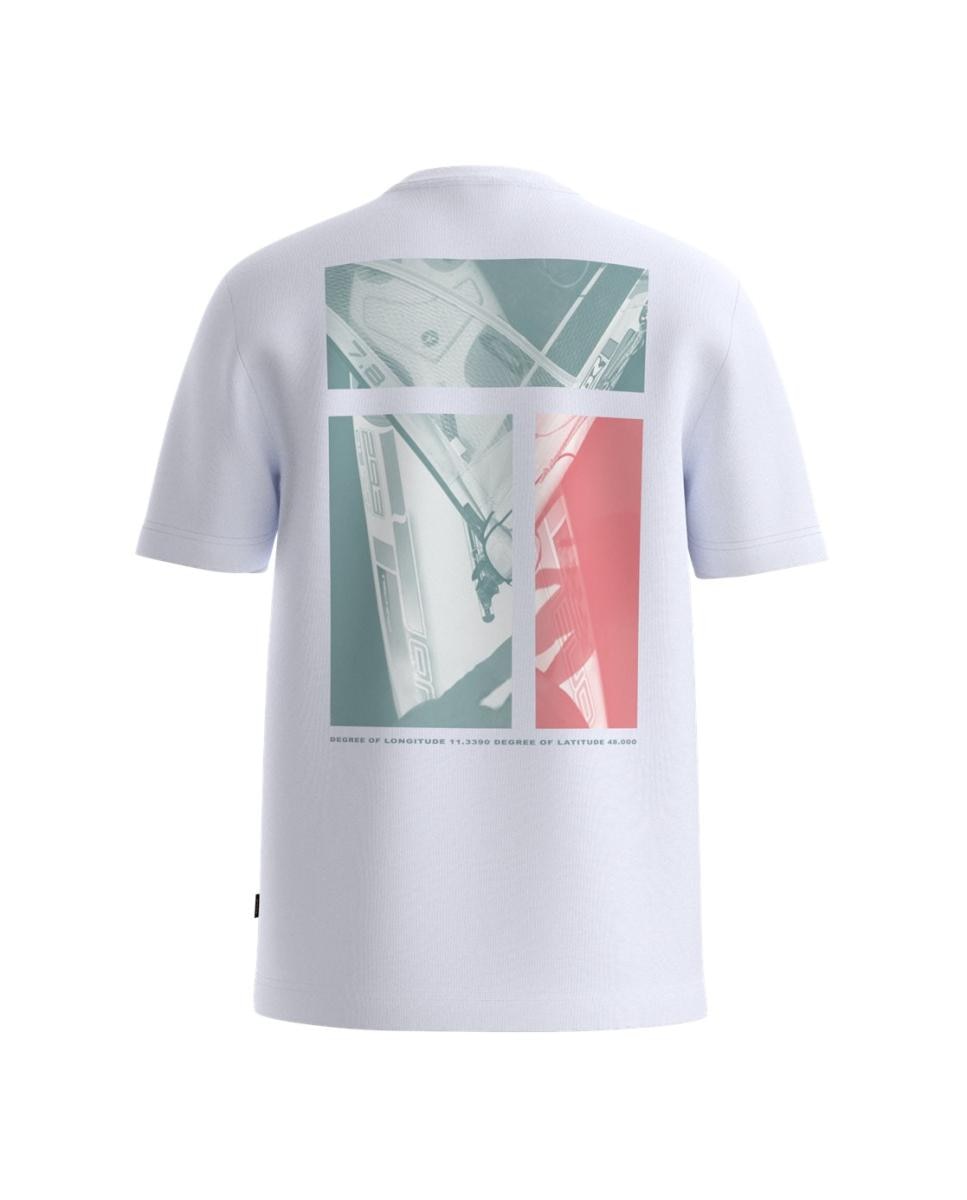 T-shirt com manga curta Branco-2