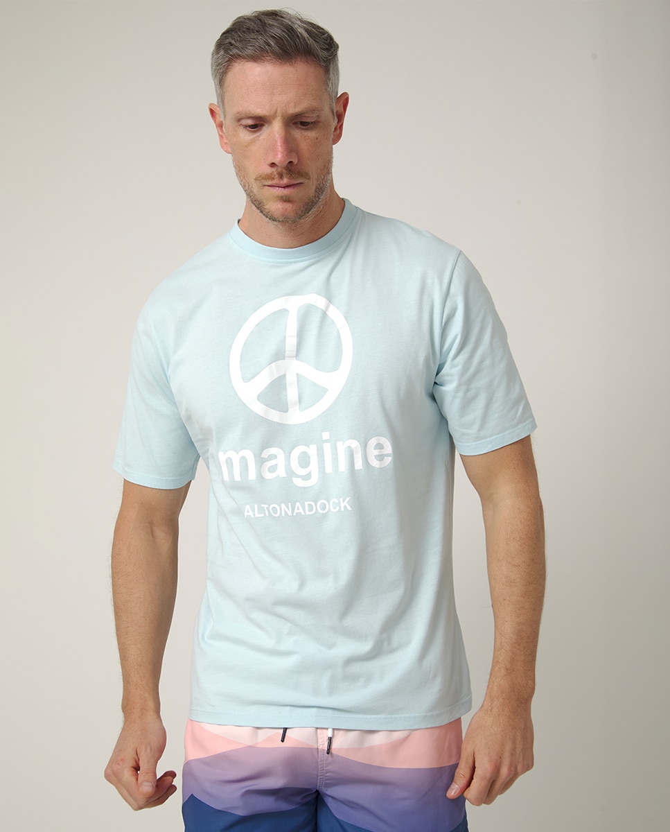 Imagem 0 de T-shirt de Manga Curta com Serigrafia