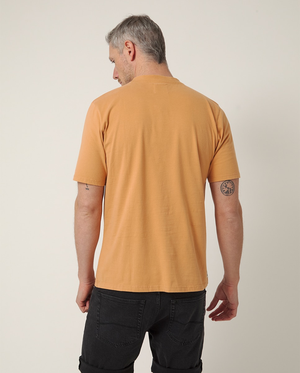 T-shirt de Manga Curta com Serigrafia Camel-2