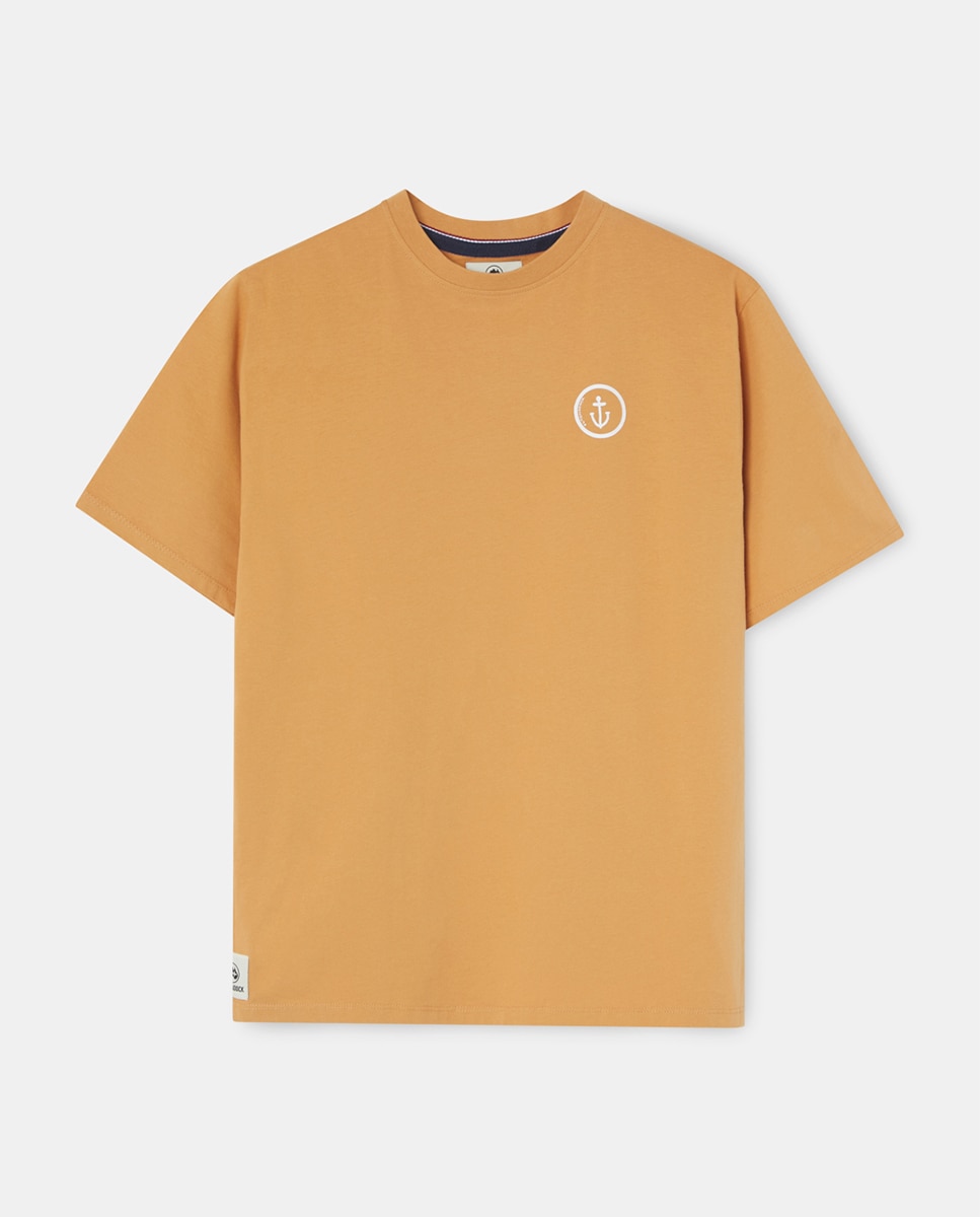 T-shirt de Manga Curta com Serigrafia Camel-4