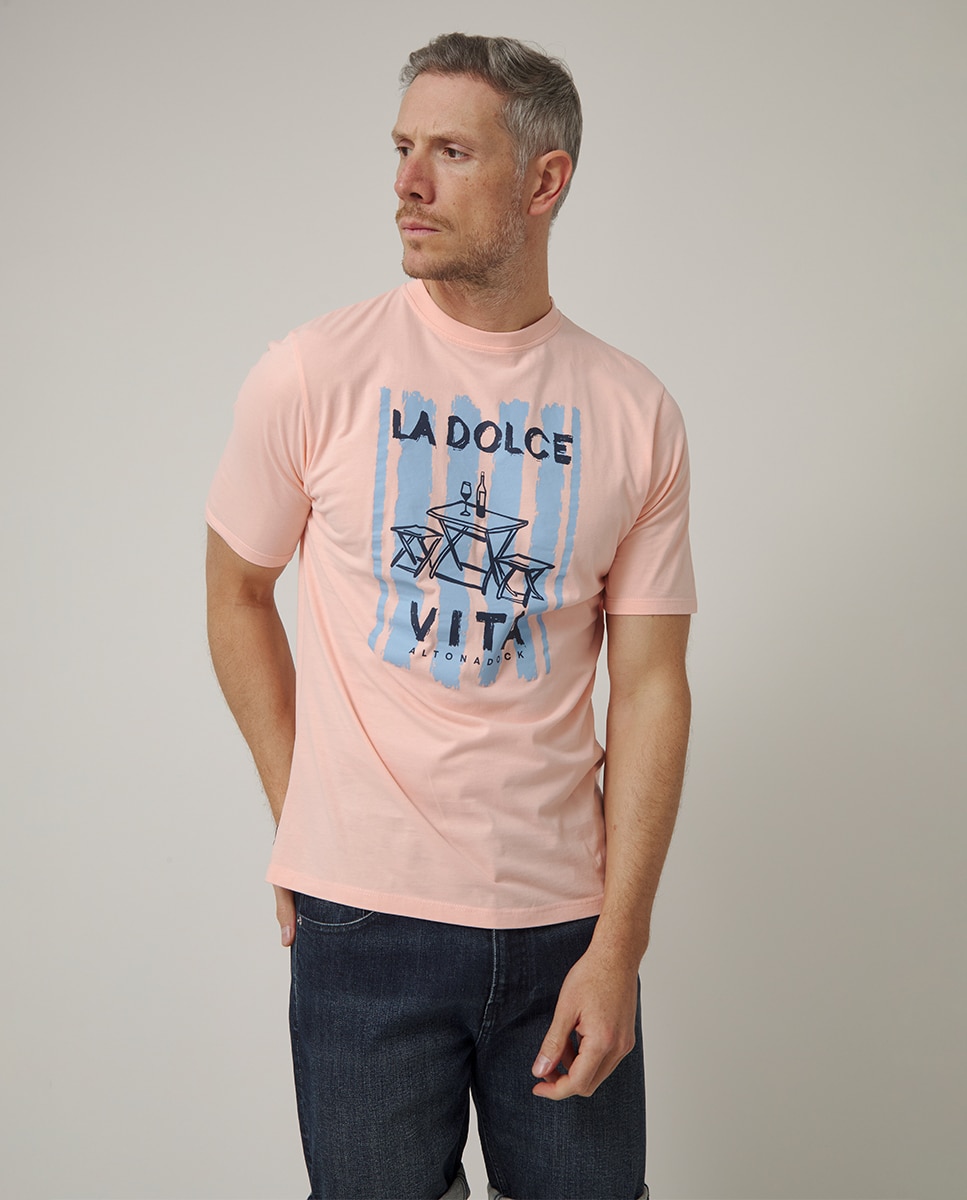 Imagem 0 de T-shirt de Manga Curta com Serigrafia