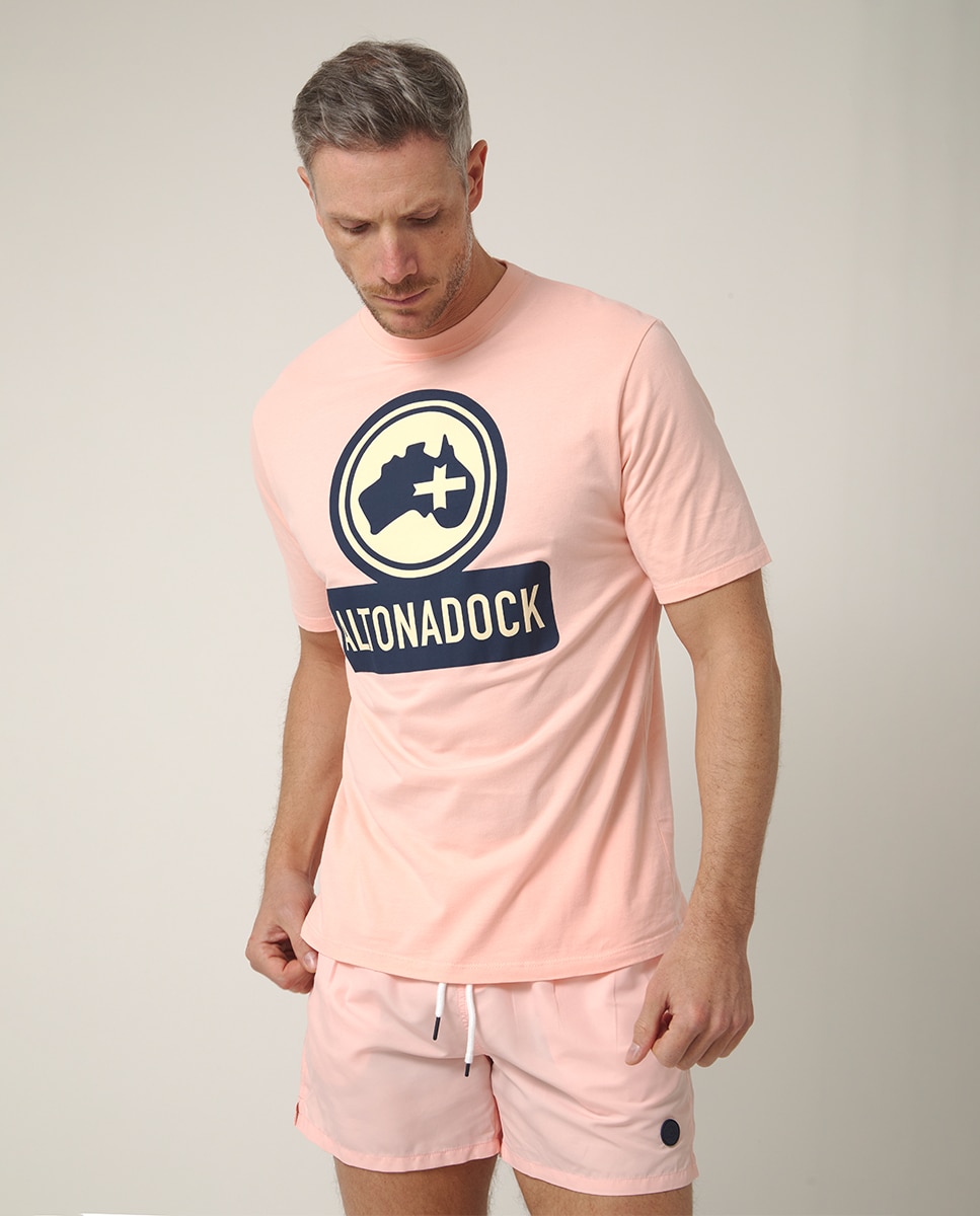 Imagem 0 de T-shirt de Manga Curta com Serigrafia