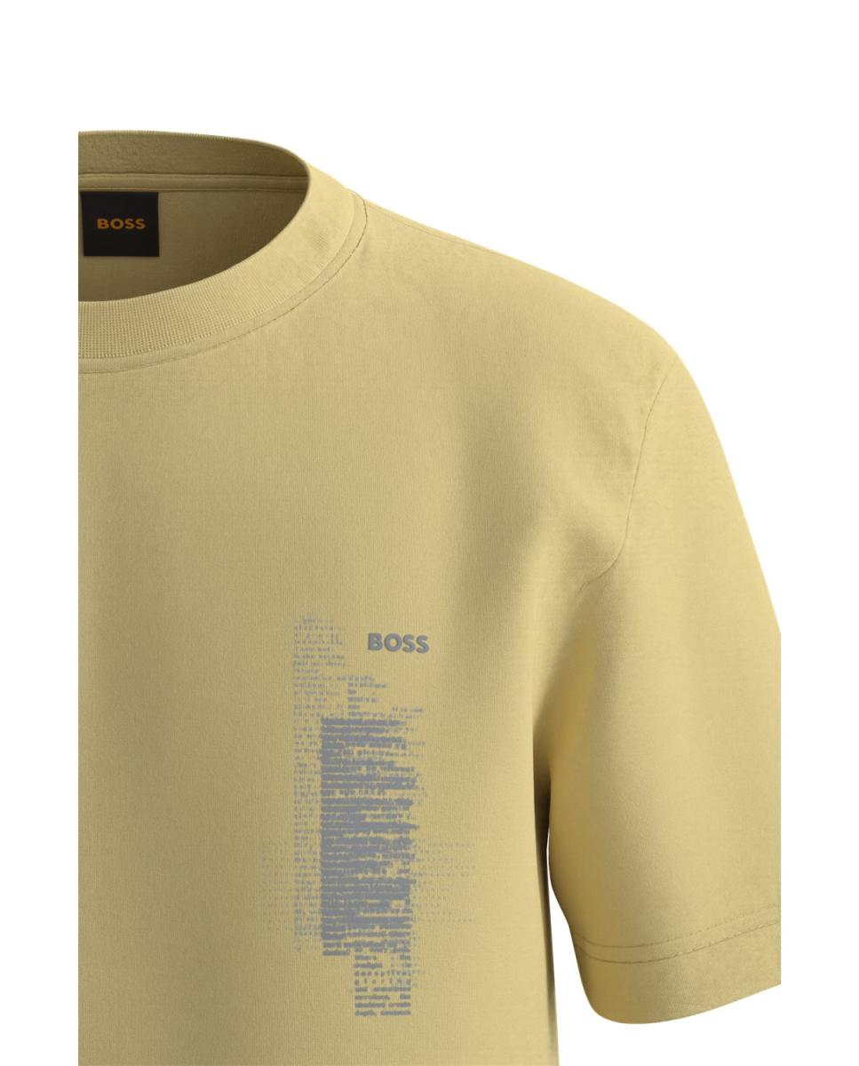 T-shirt de homem Amarelo-4