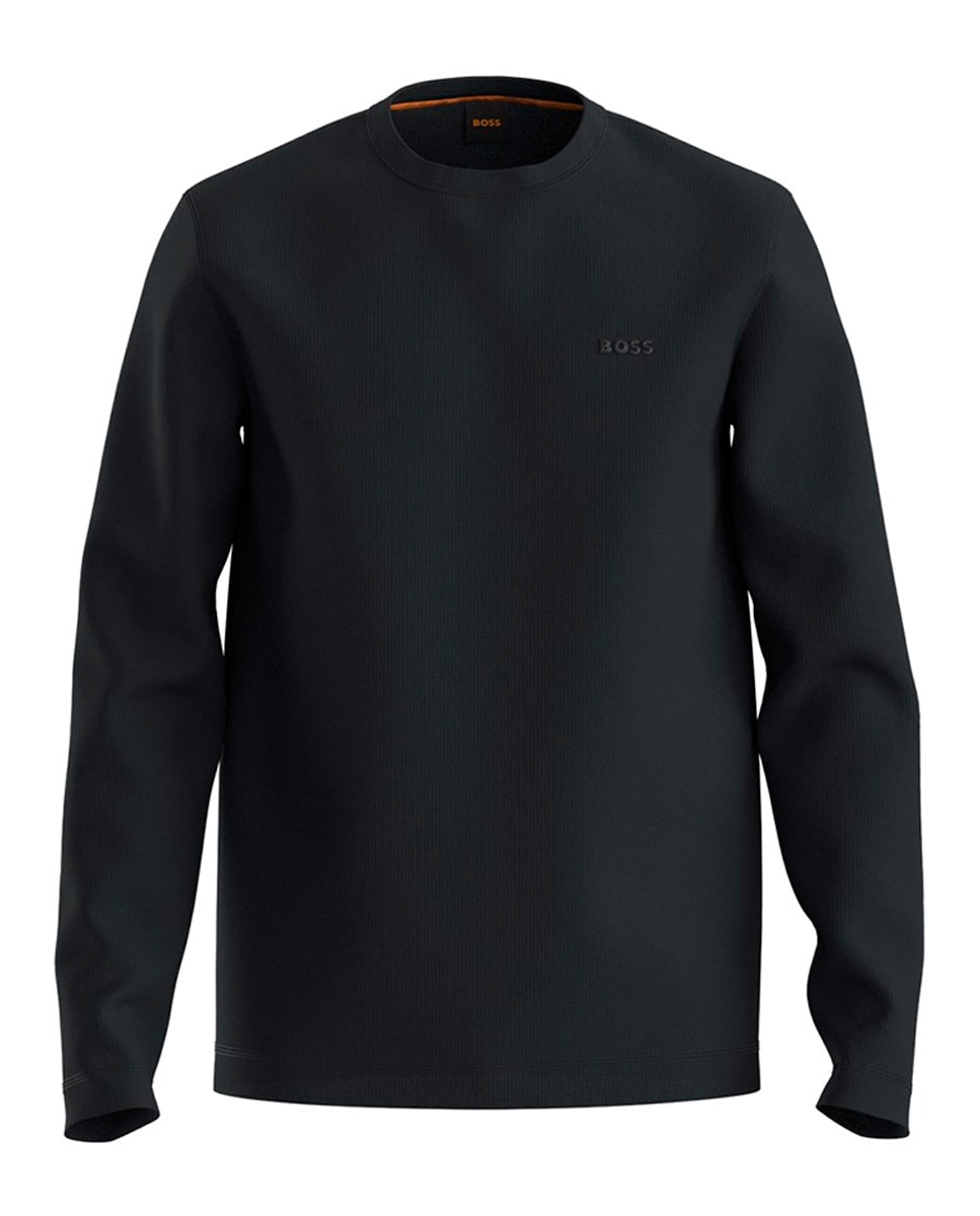 Polo de Manga Comprida Preto-4