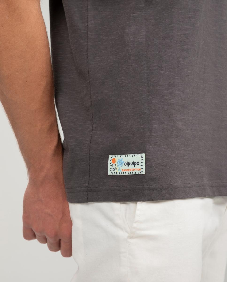 Polo hombre - El Pulpo - Gris oscuro Gris oscuro-4
