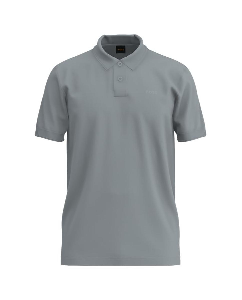 Polo manga corta de hombre - Boss - Gris Gris-1