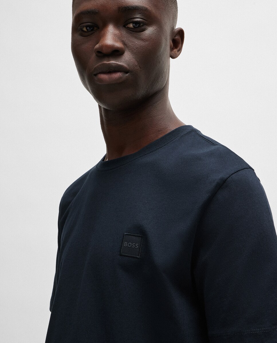 T-shirt de Manga Curta Azul-marinho-2