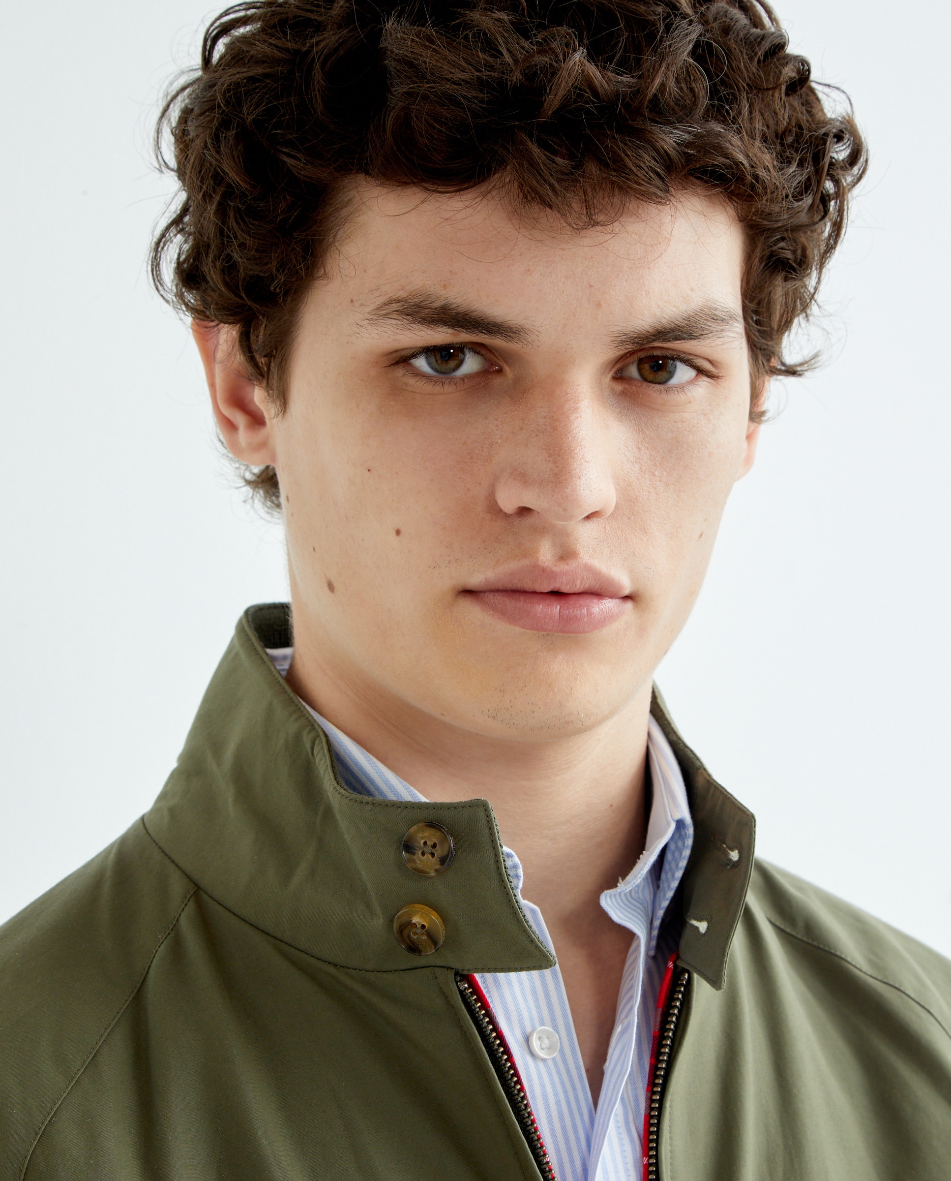 Cazadora corta de hombre - Baracuta - Verde cadete Verde cadete-3