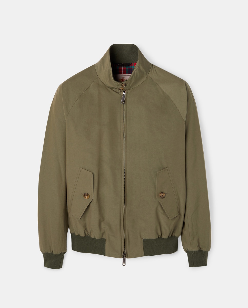Cazadora corta de hombre - Baracuta - Verde cadete Verde cadete-4