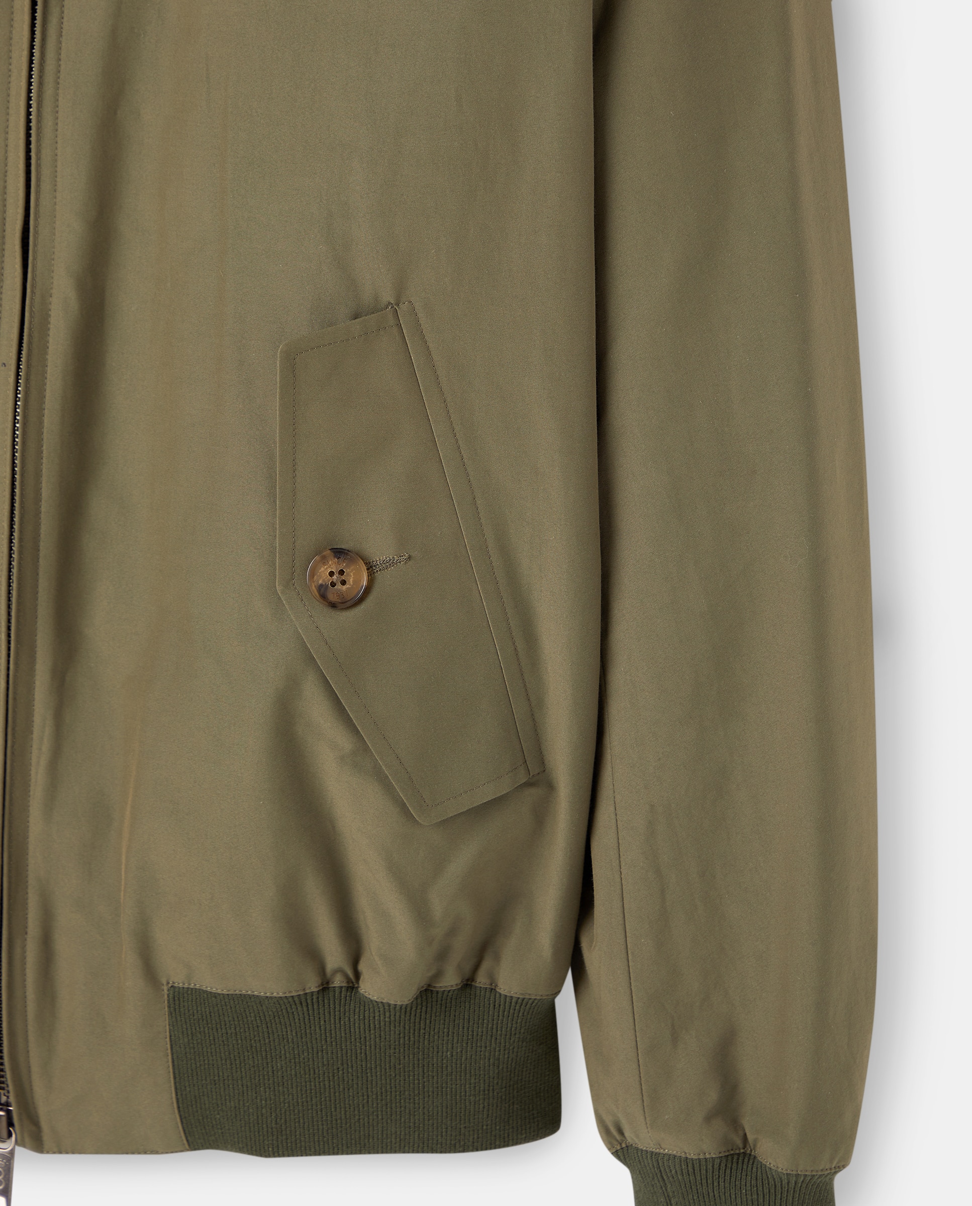 Cazadora corta de hombre - Baracuta - Verde cadete Verde cadete-5